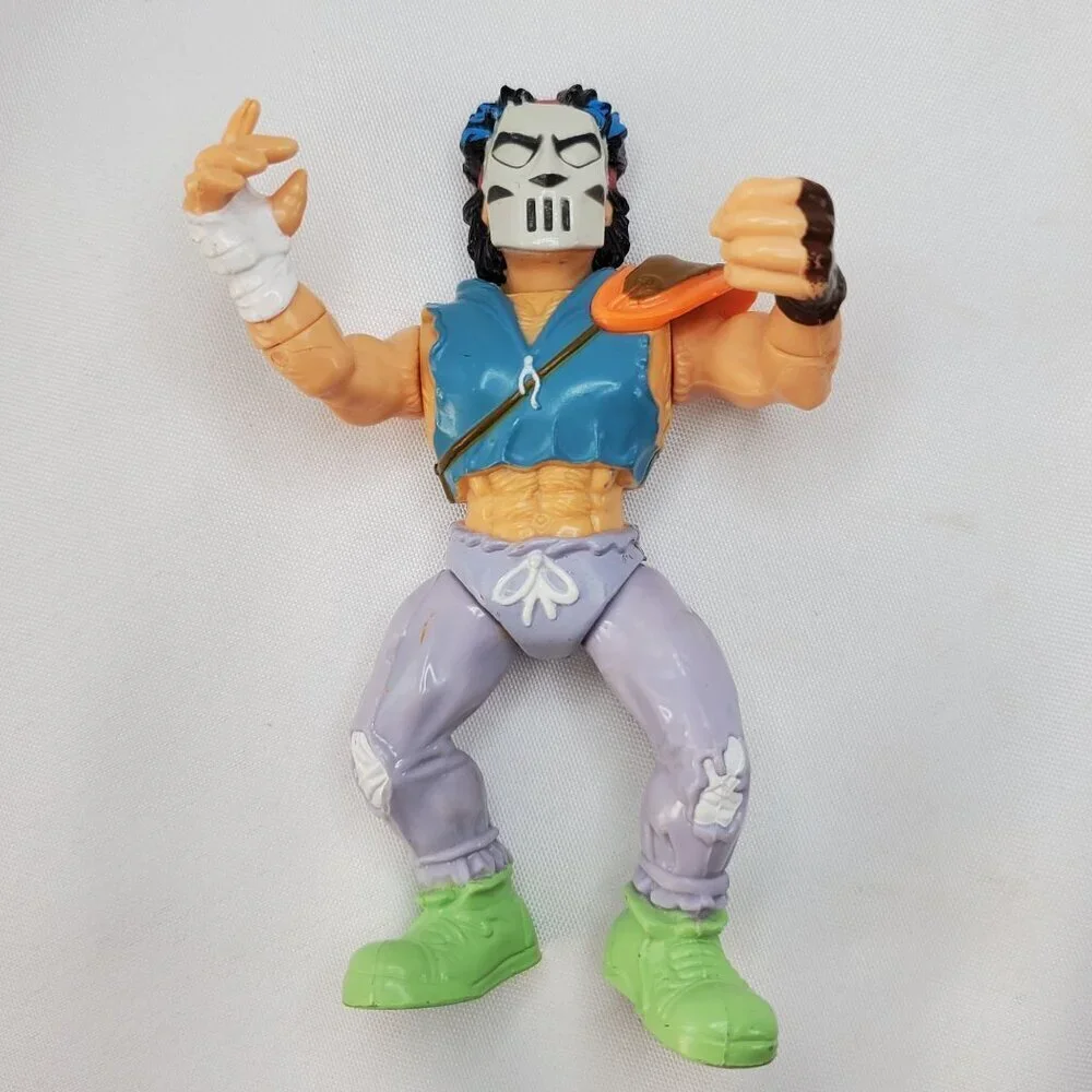 Vintage 1989 Teenage Mutant Ninja Turtles Casey Jones Action Figure By Playmates